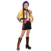 Kids Children KPop Demon Hunters (2025) Huntrix Rumi Mira Zoey Yellow Blue Outfits Cosplay Costume